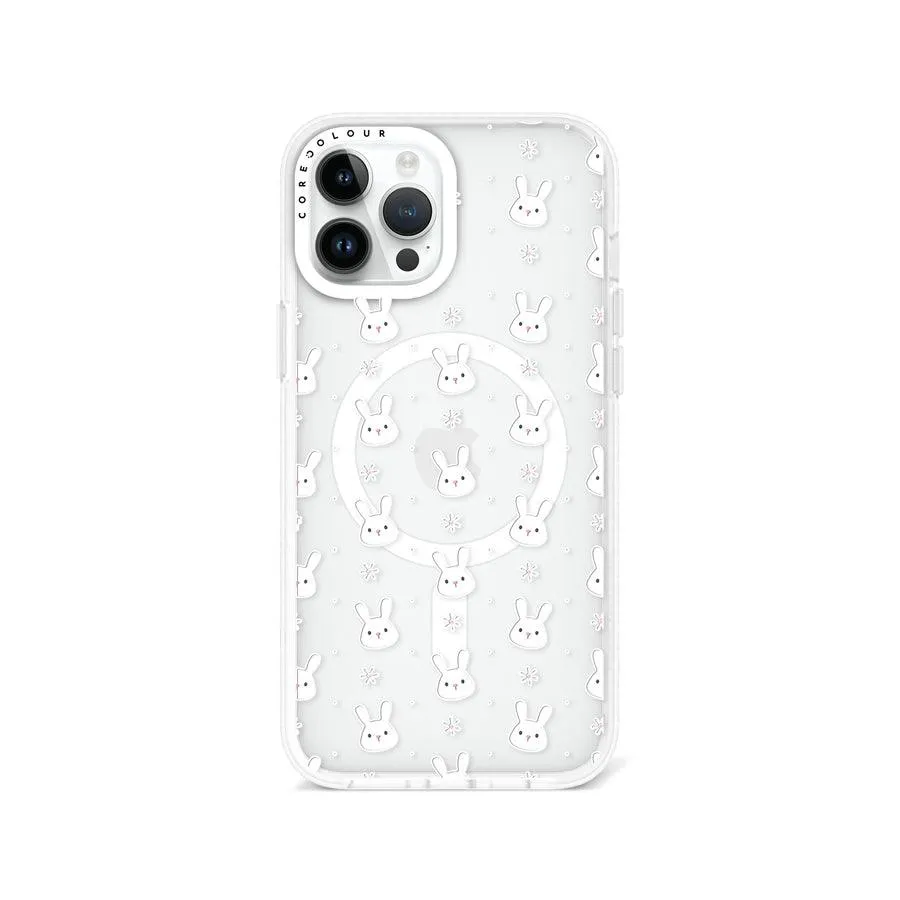 iPhone 12 Pro Max Rabbit and Flower Phone Case MagSafe Compatible