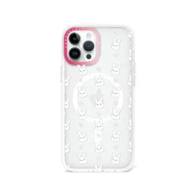 iPhone 12 Pro Max Rabbit and Flower Phone Case MagSafe Compatible