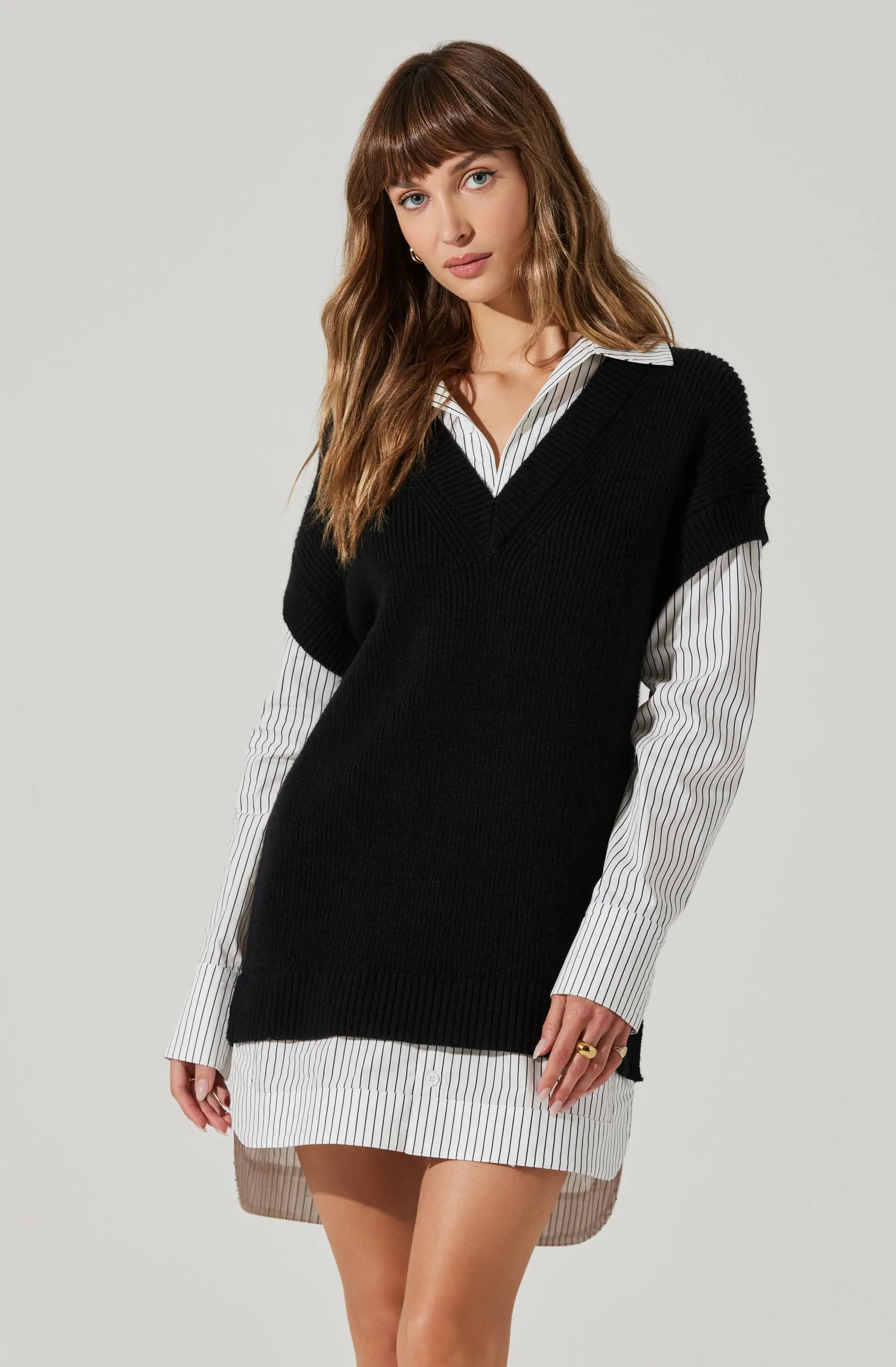 Ishilly Layered Sweater