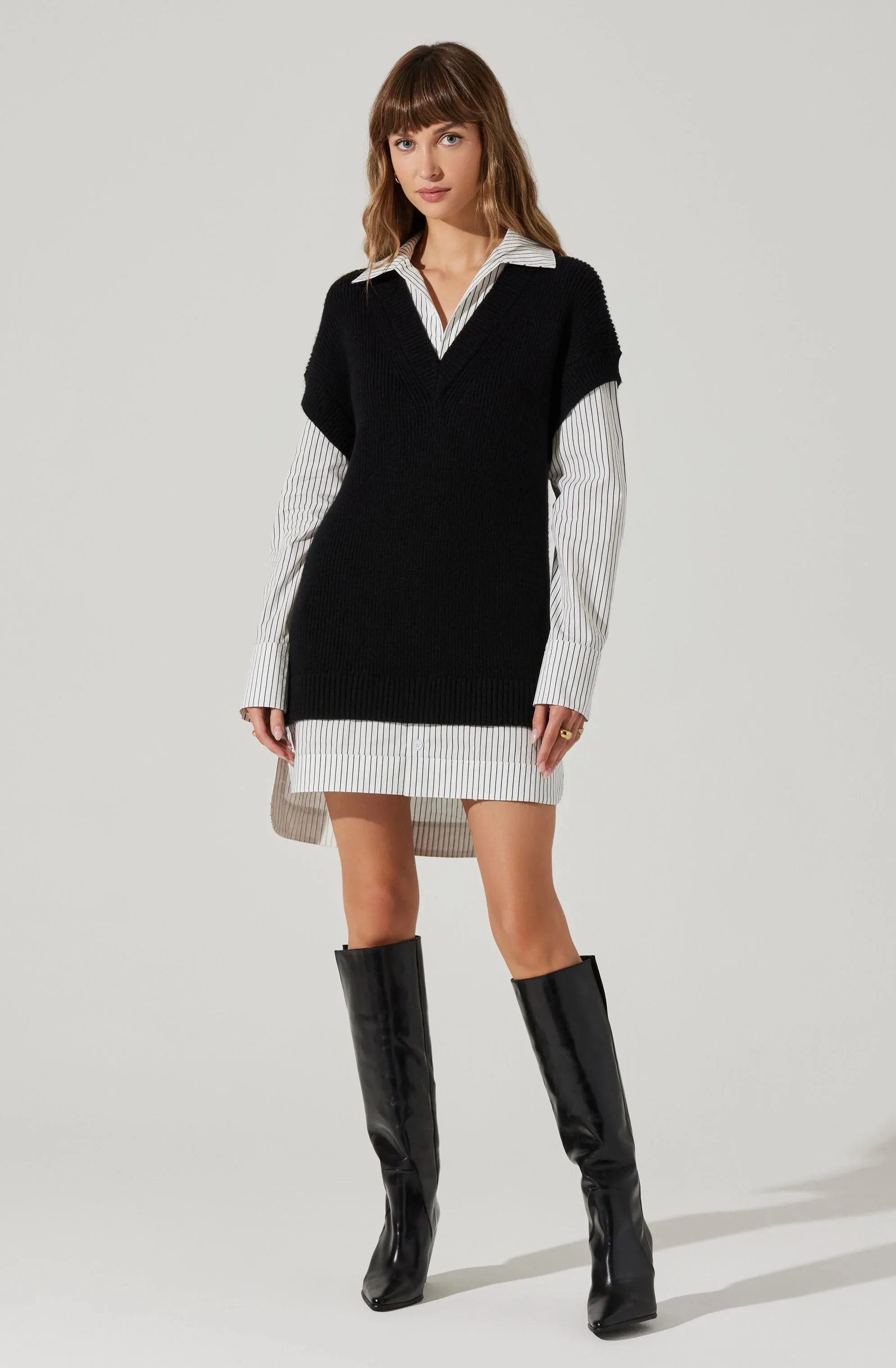 Ishilly Layered Sweater