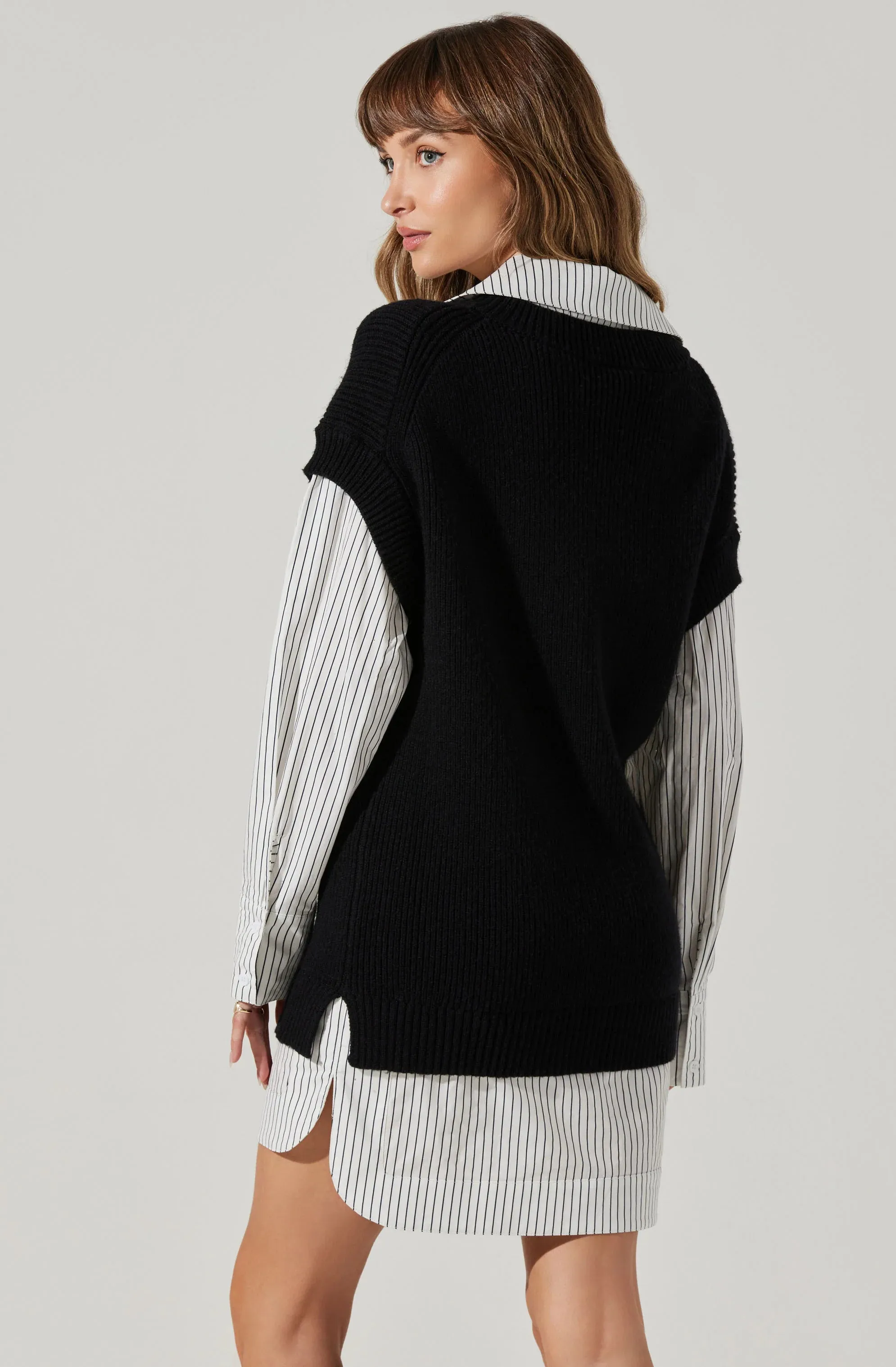 Ishilly Layered Sweater