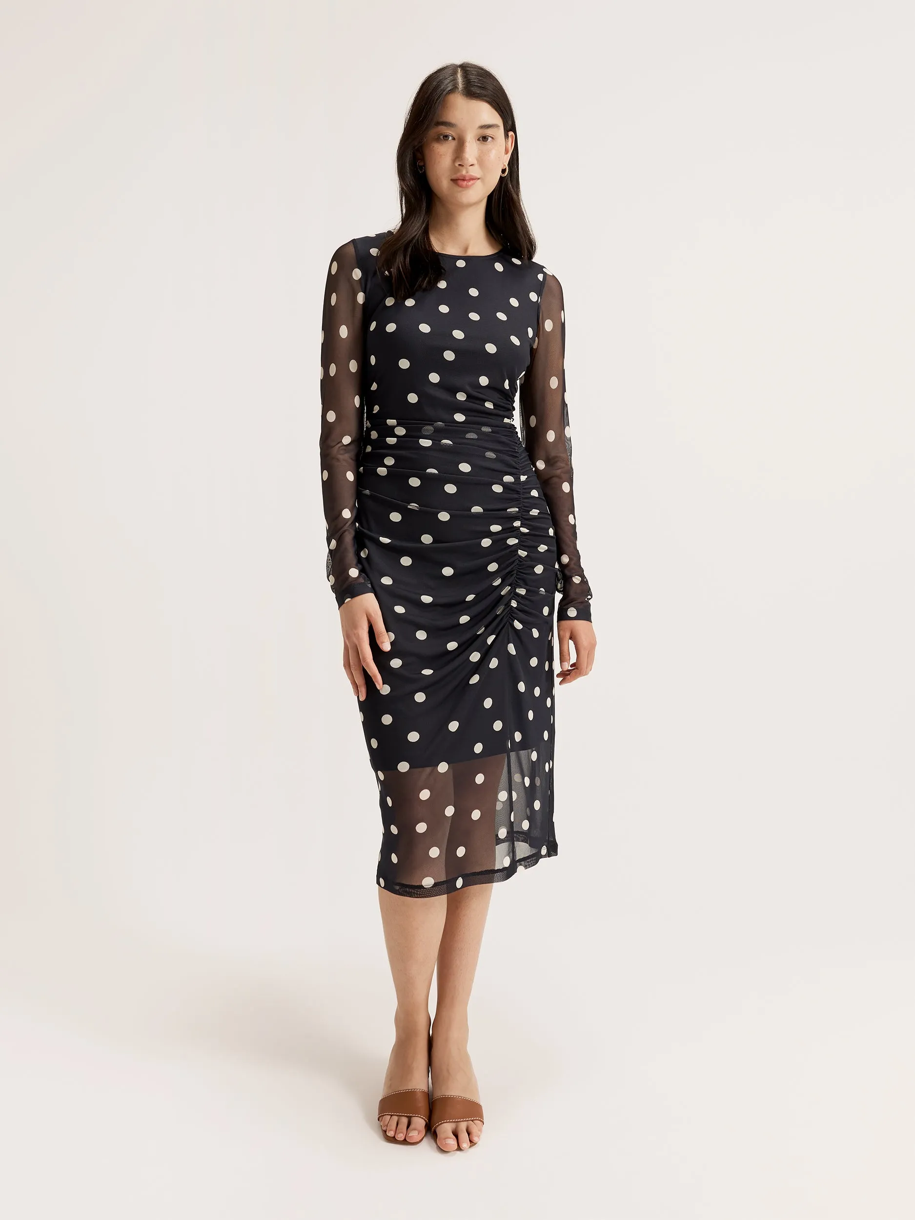 Joy Spot Mesh Dress
