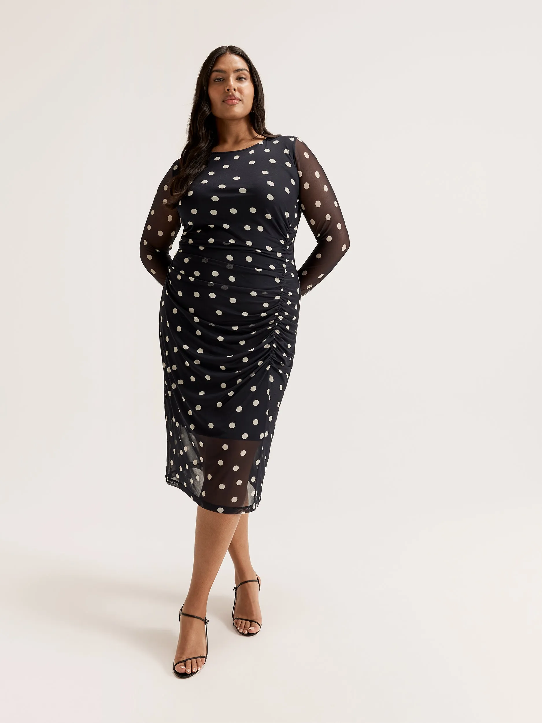 Joy Spot Mesh Dress