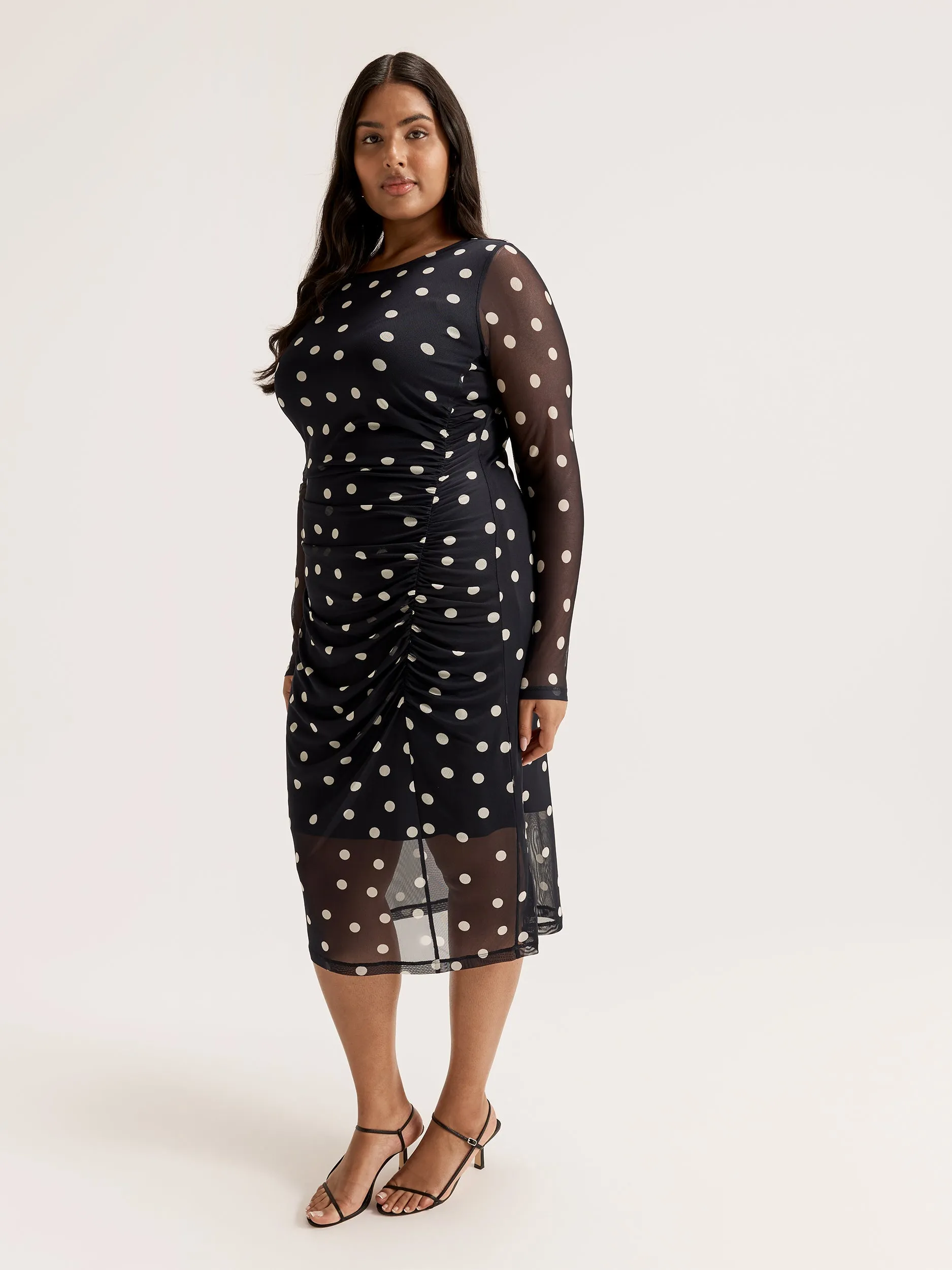 Joy Spot Mesh Dress