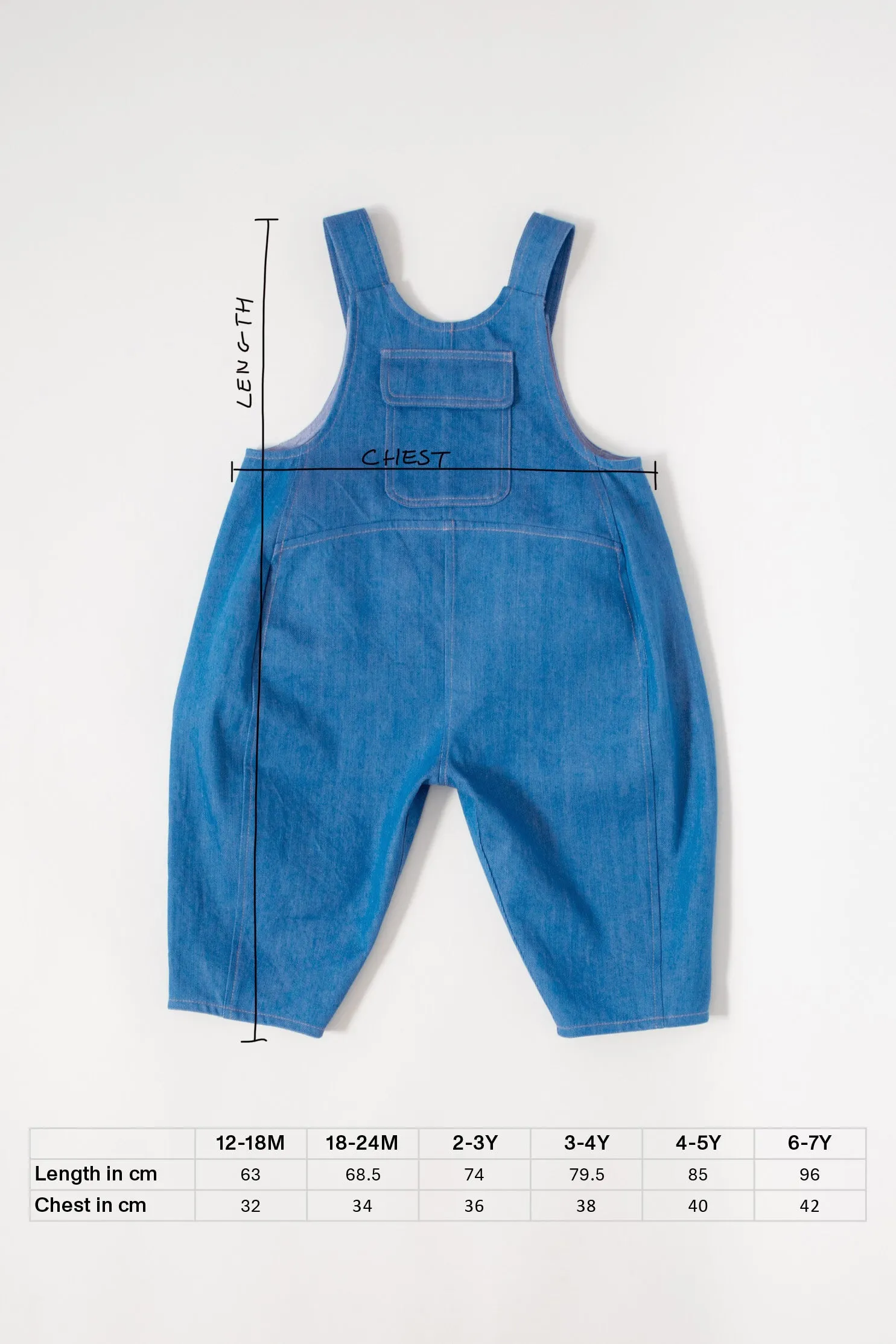 Premium Overdye Denim Dungarees for Trendy Style