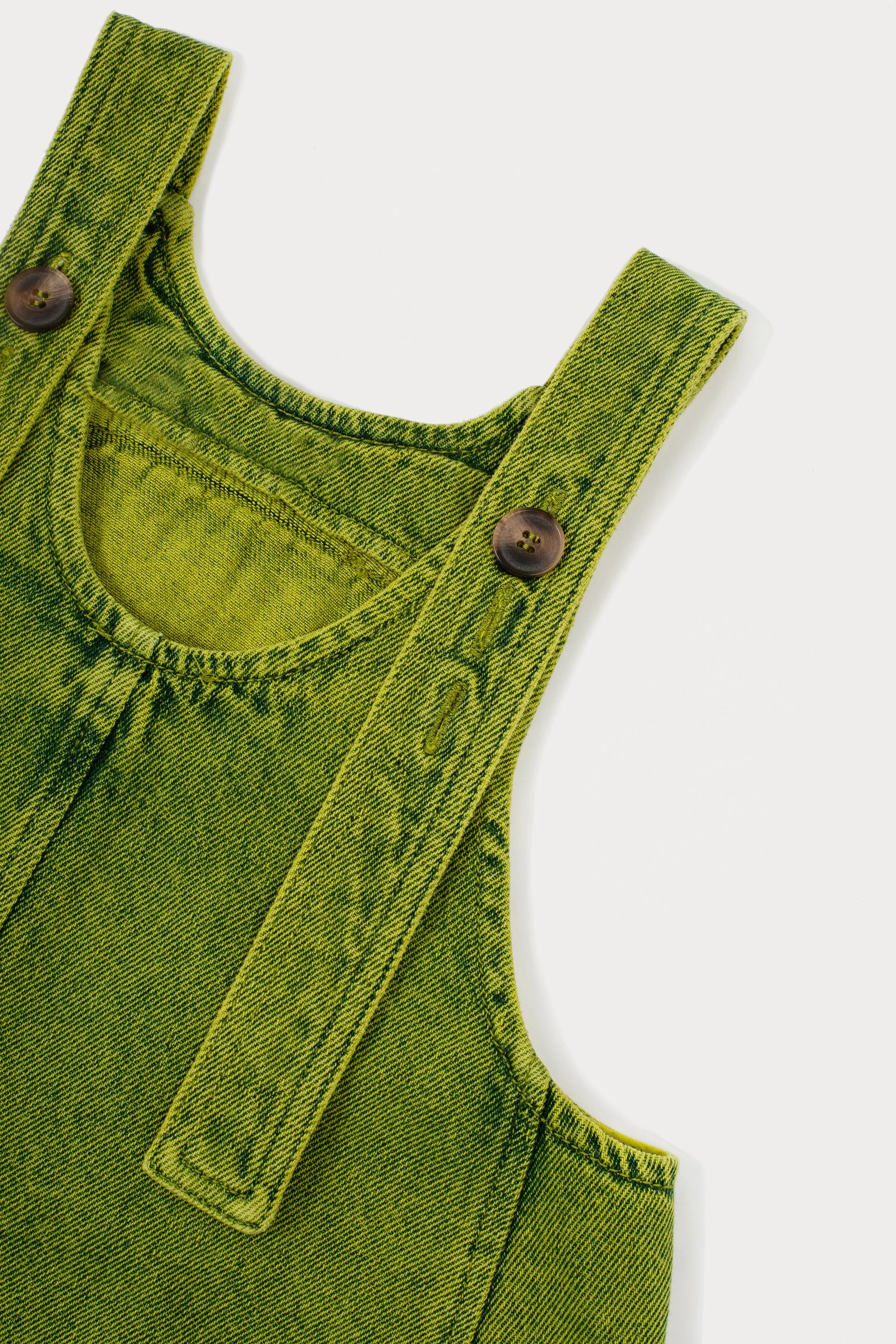 Premium Overdye Denim Dungarees for Trendy Style