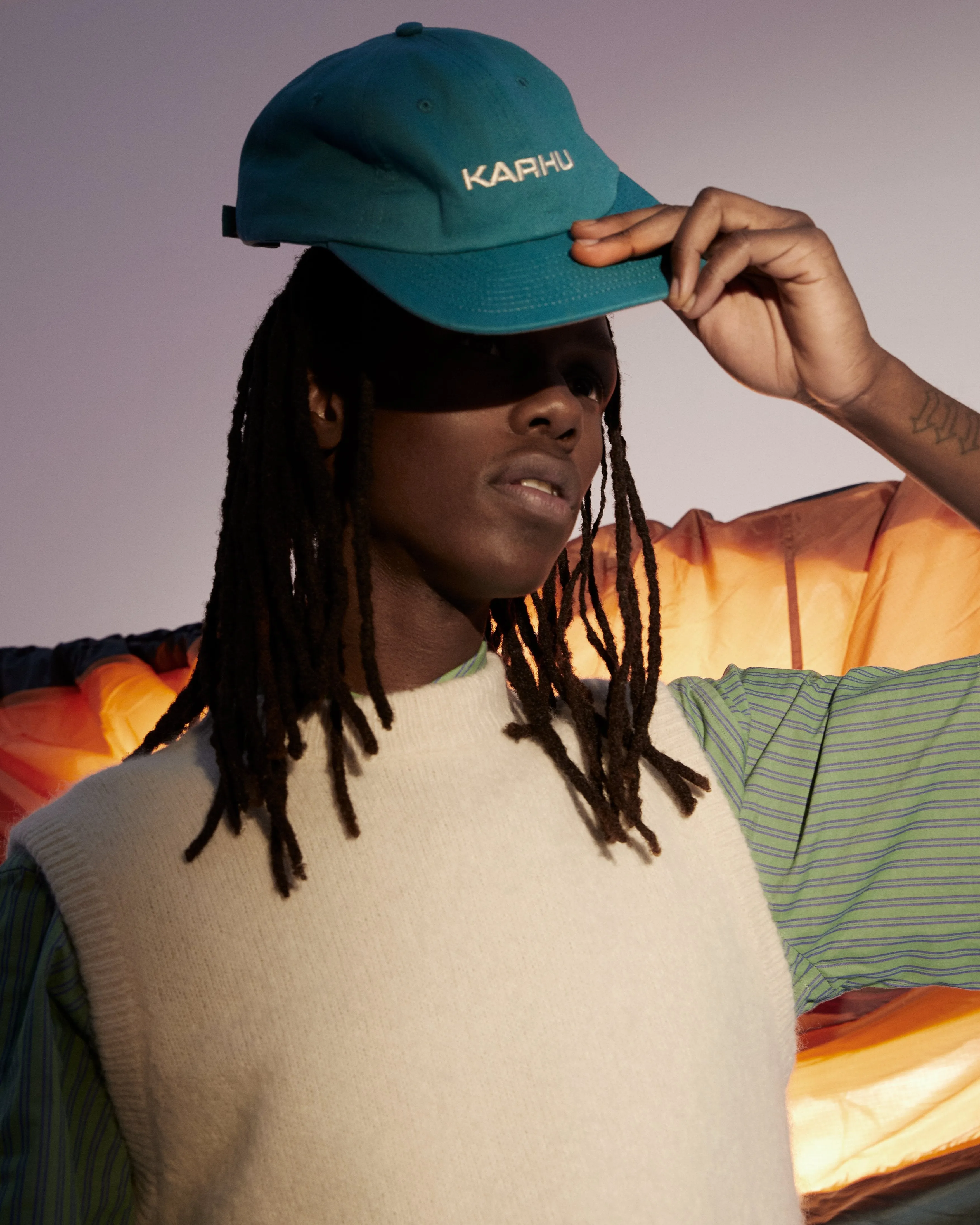 KARHU LOGO CAP - BRITTANY BLUE / FOGGY DEW