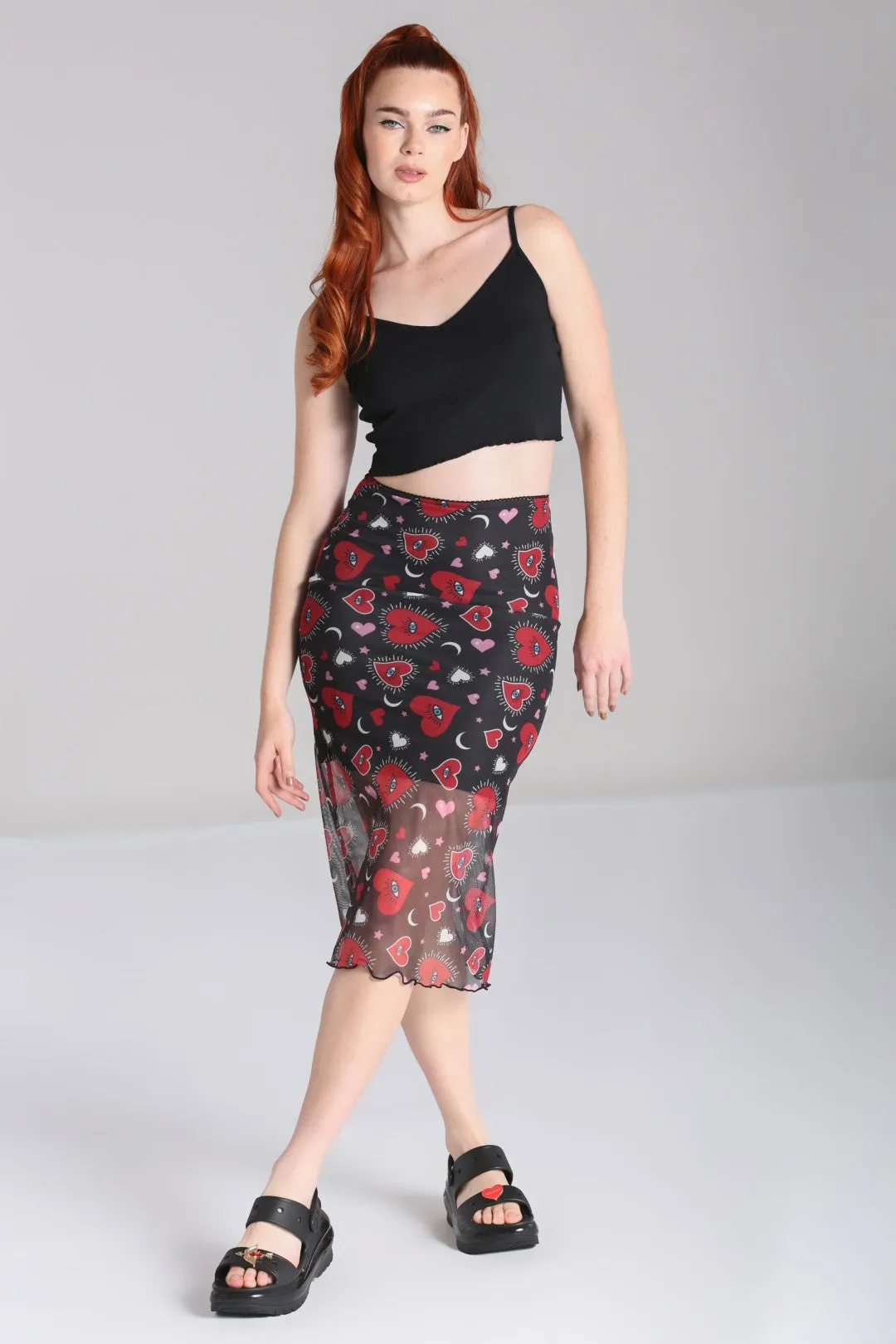 Kate Heart Mesh Skirt