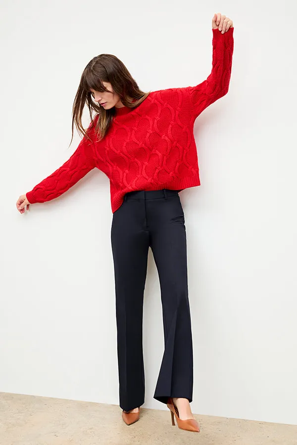 Kiki Sweater - Cable Knit :: Strawberry