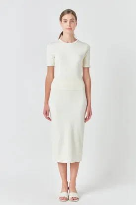 Knit Midi Skirt