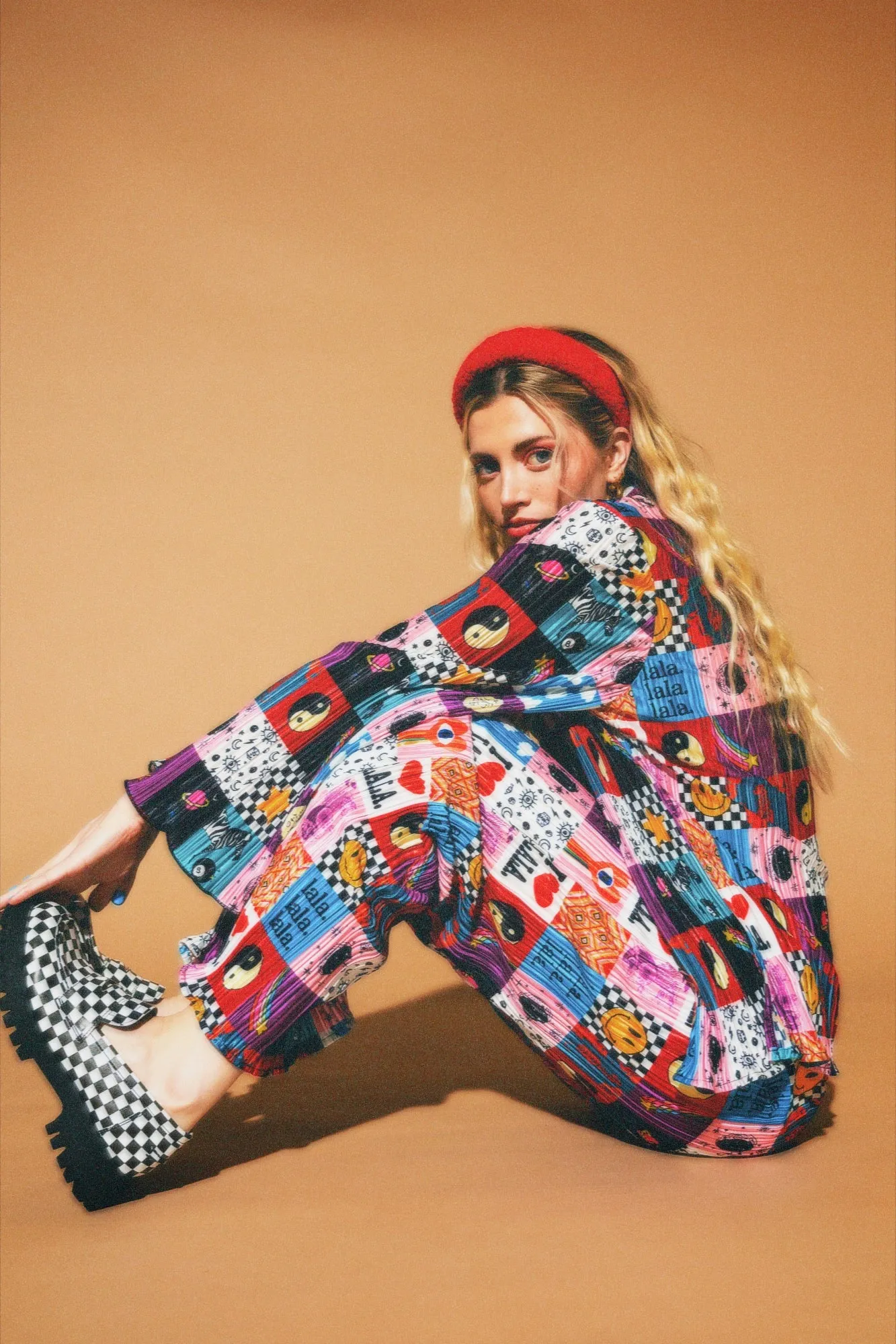 Long Sleeve Plissé Set in Lala World