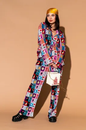Long Sleeve Plissé Set in Lala World