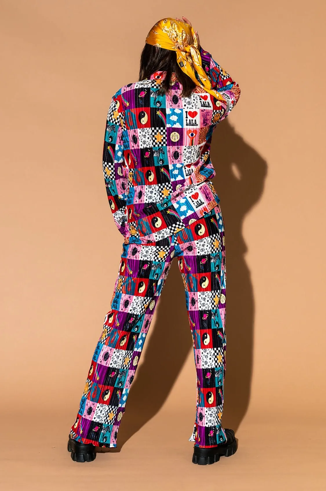 Long Sleeve Plissé Set in Lala World