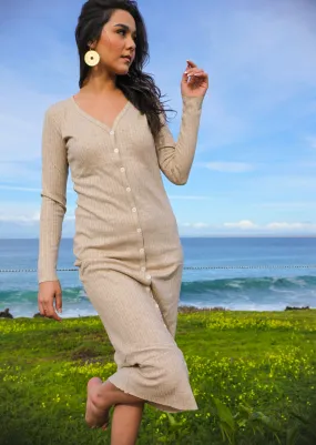 Lover’s Point Knit Dress - Sand