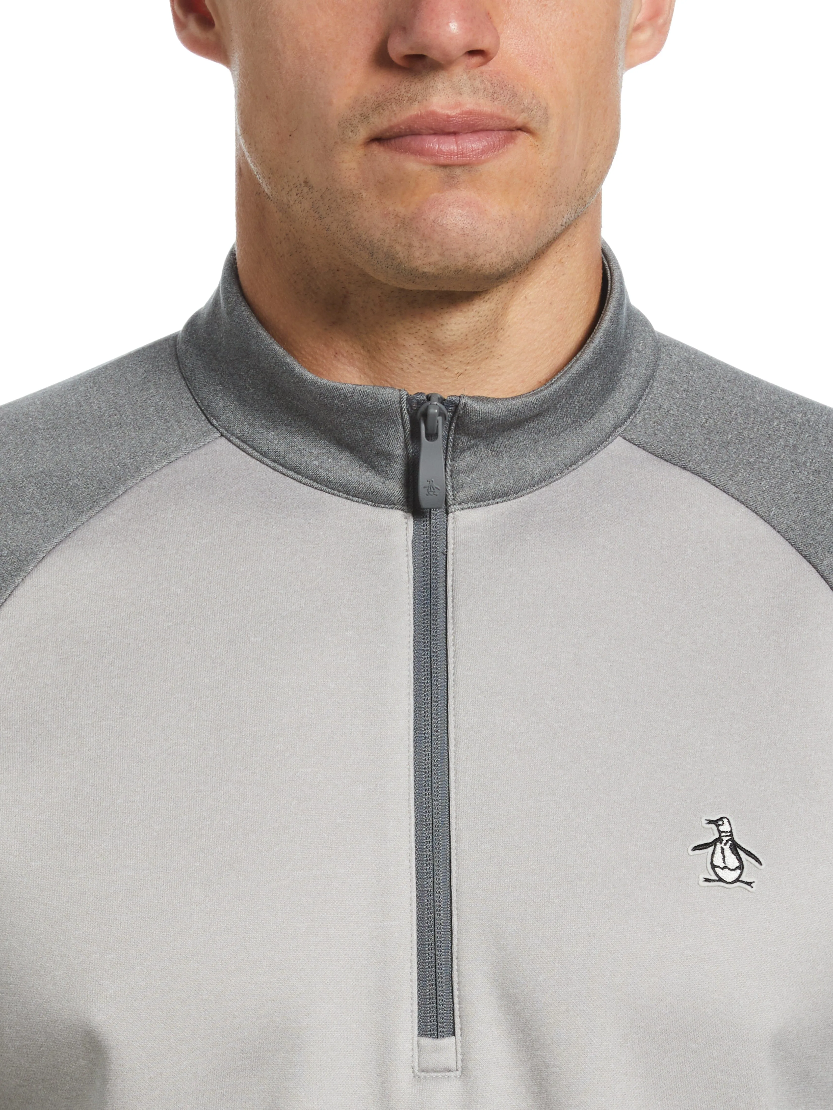 Men's 1/4 Zip Raglan Color Block Pullover