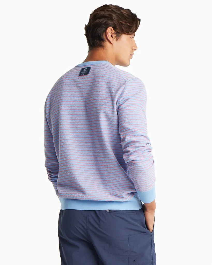Men's Forehead Striped Reversible Pullover Sweater