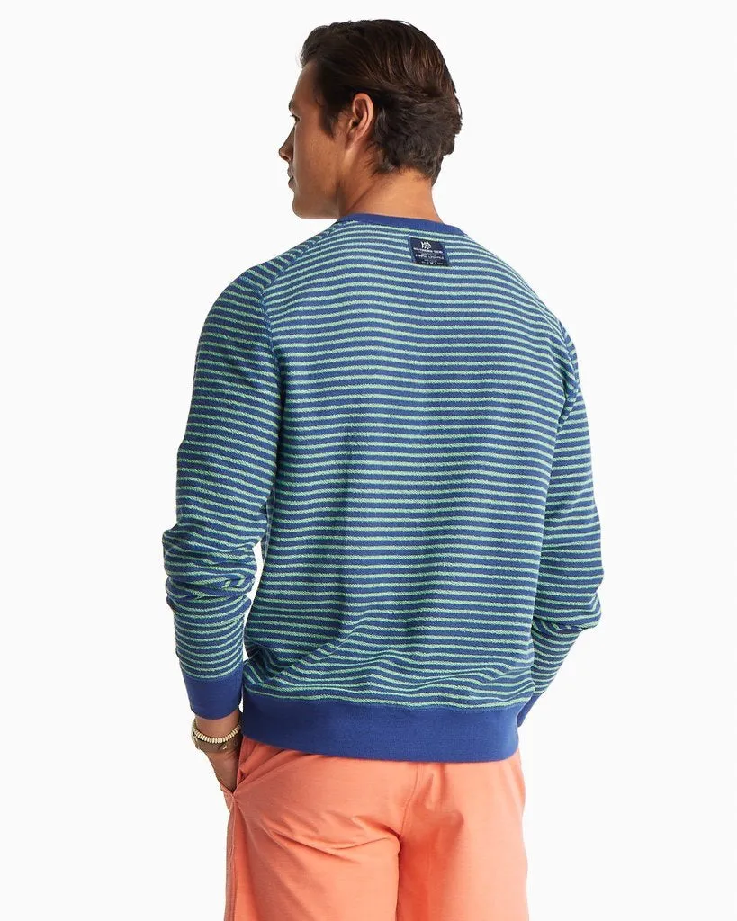 Men's Forehead Striped Reversible Pullover Sweater