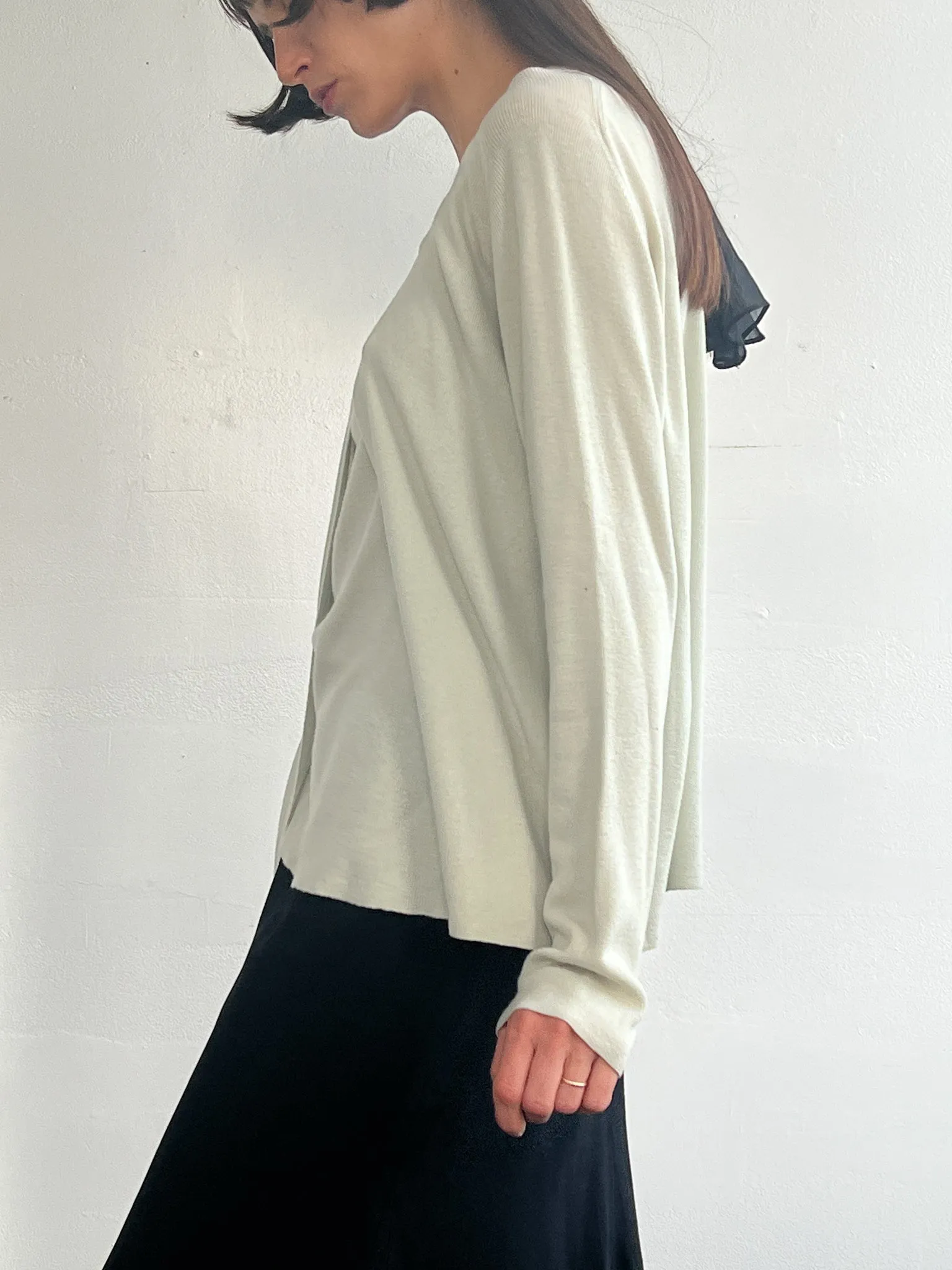 Mint Silk   Cashmere Twinset (L)