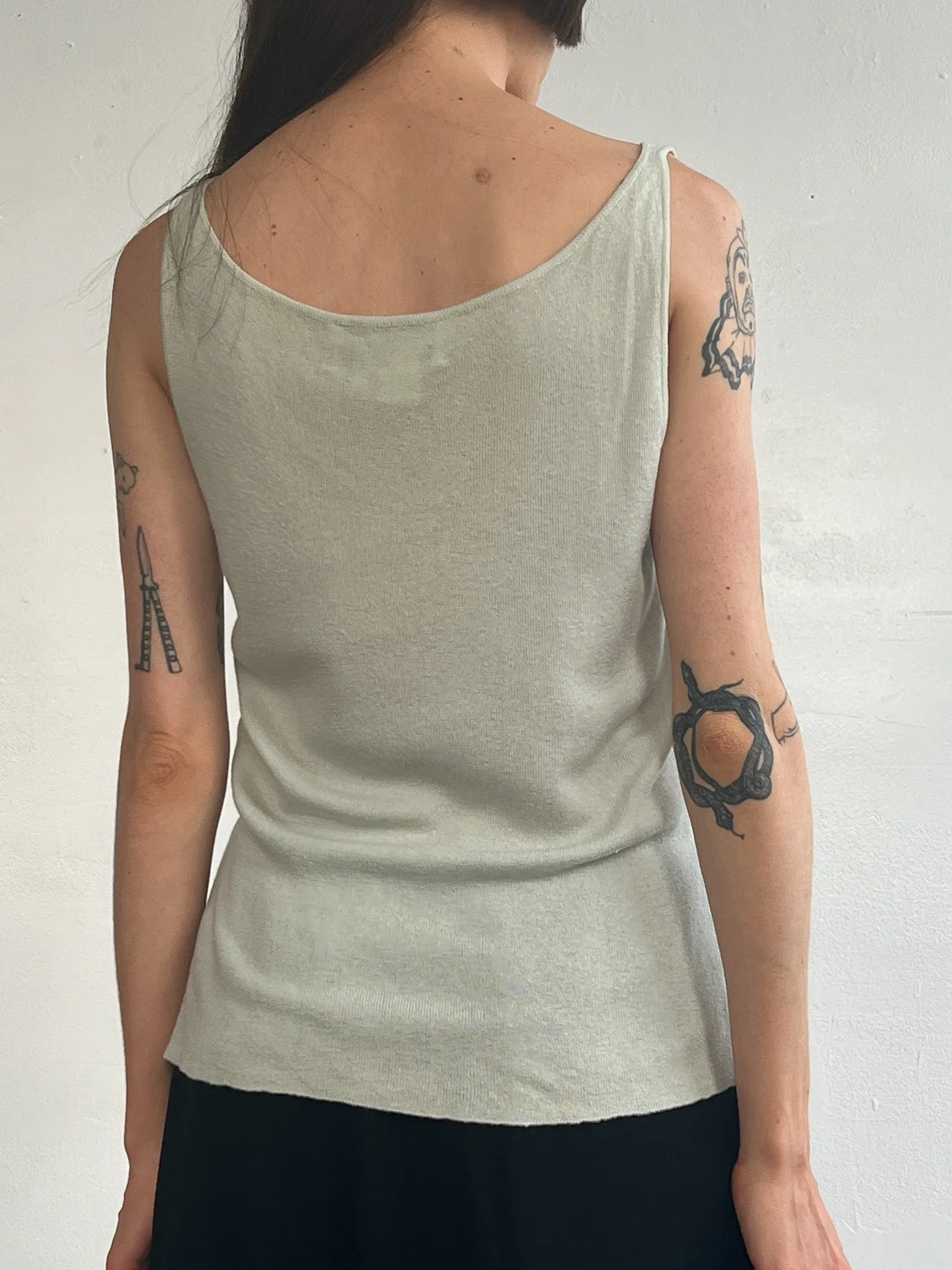 Mint Silk   Cashmere Twinset (L)