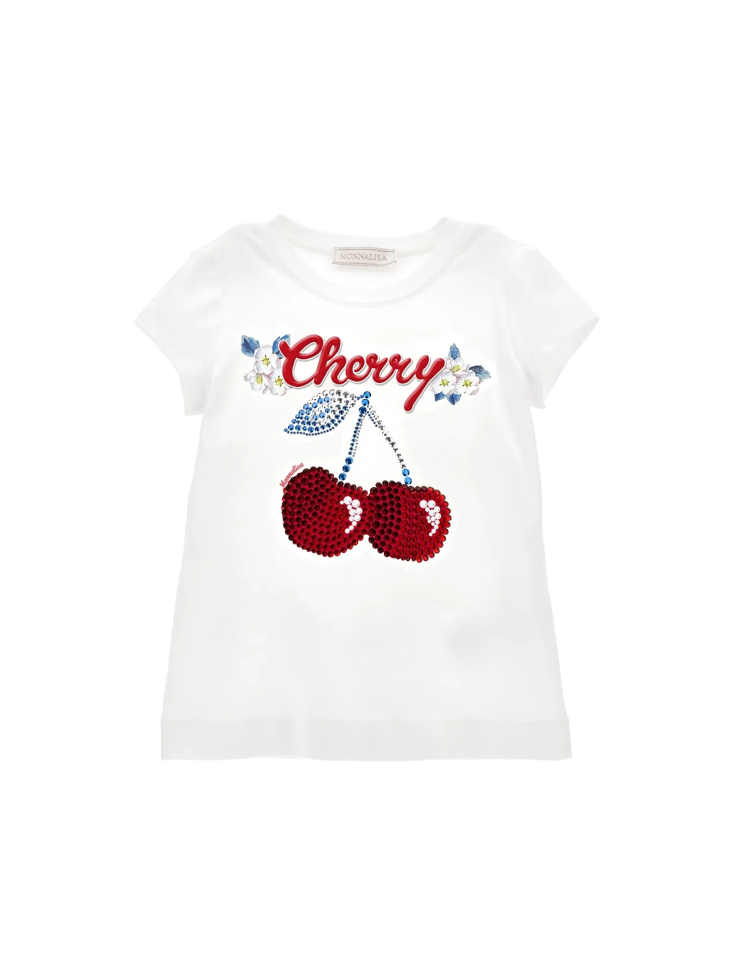 Monnalisa  - Cherry Denim Short Set
