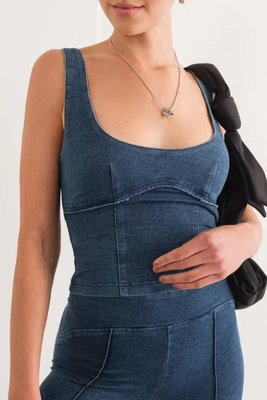 nicole top - denim