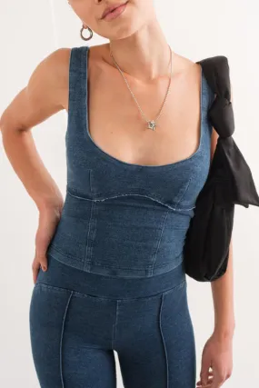 nicole top - denim
