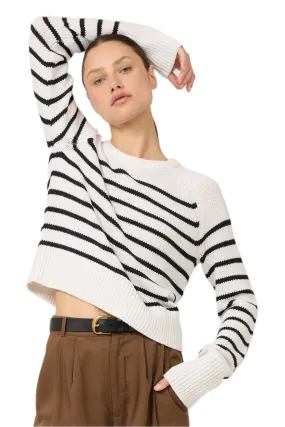 One Grey Day Lewes Crewneck in Ivory Combo