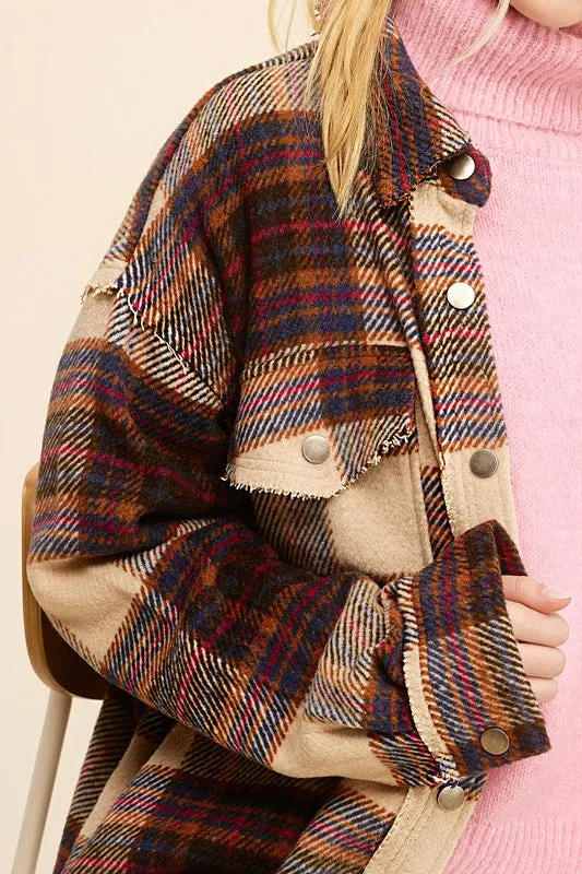 Oversized Long Sleeve Collared Hailee Jacket