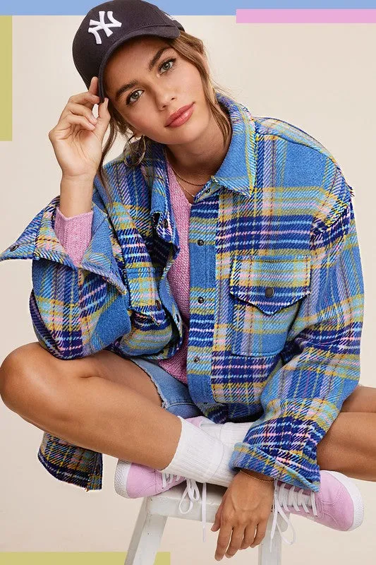 Oversized Long Sleeve Collared Hailee Jacket