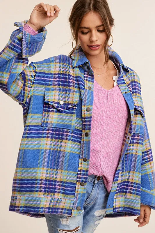 Oversized Long Sleeve Collared Hailee Jacket