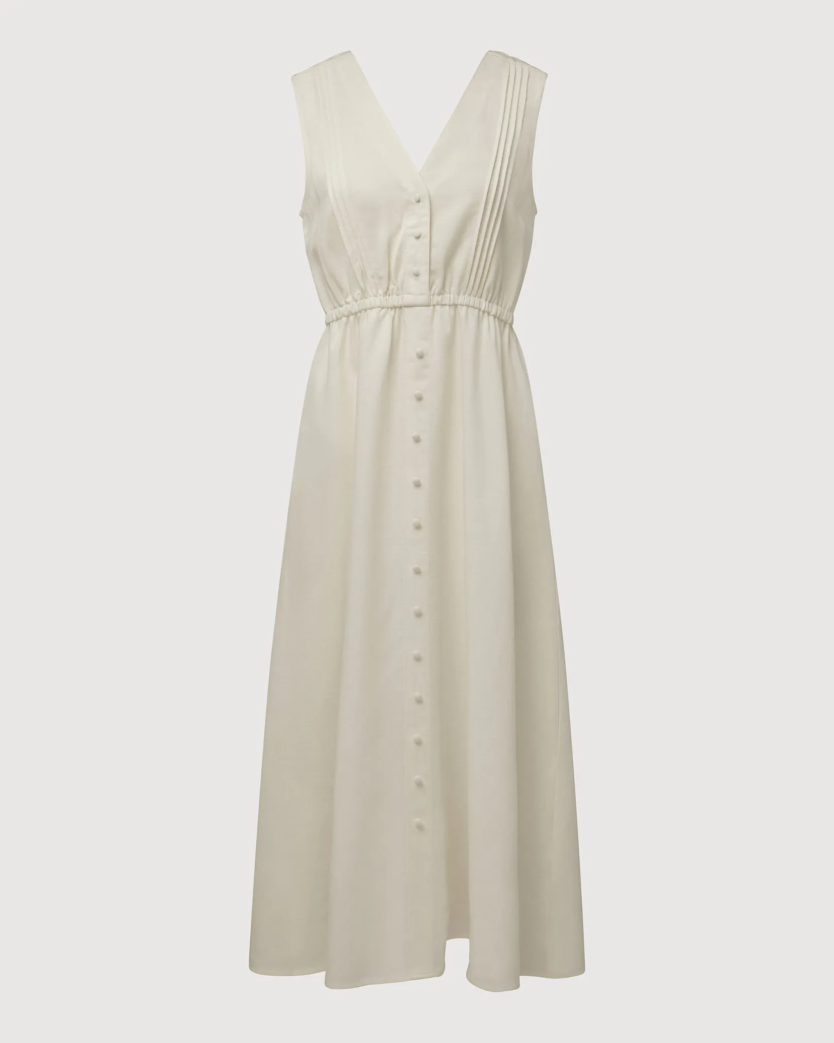 Pin Tuck Shirt Dress