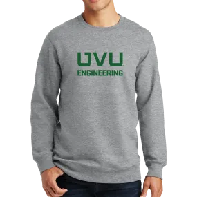 Port & Company Fan Favorite Fleece Crewneck Sweatshirt - UVU Engineering - UVU Clearance