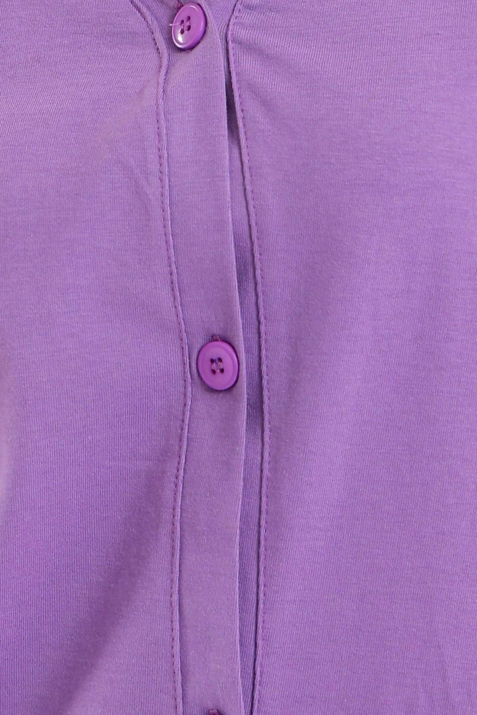 Purple V-Neck Dress