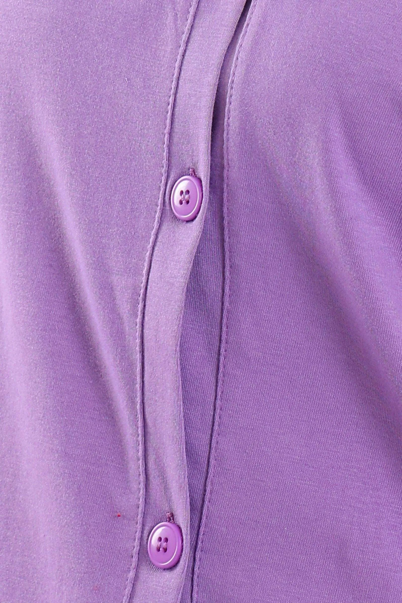Purple V-Neck Dress