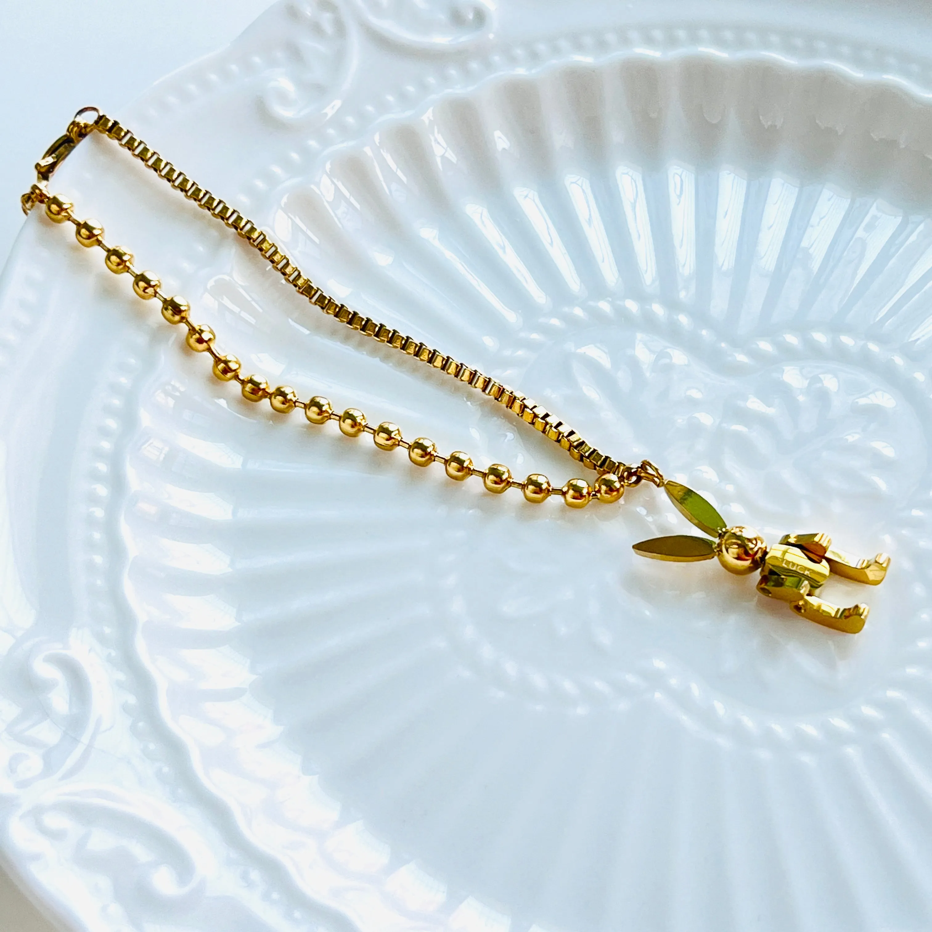 Rabbit Robot Pendant Bracelet