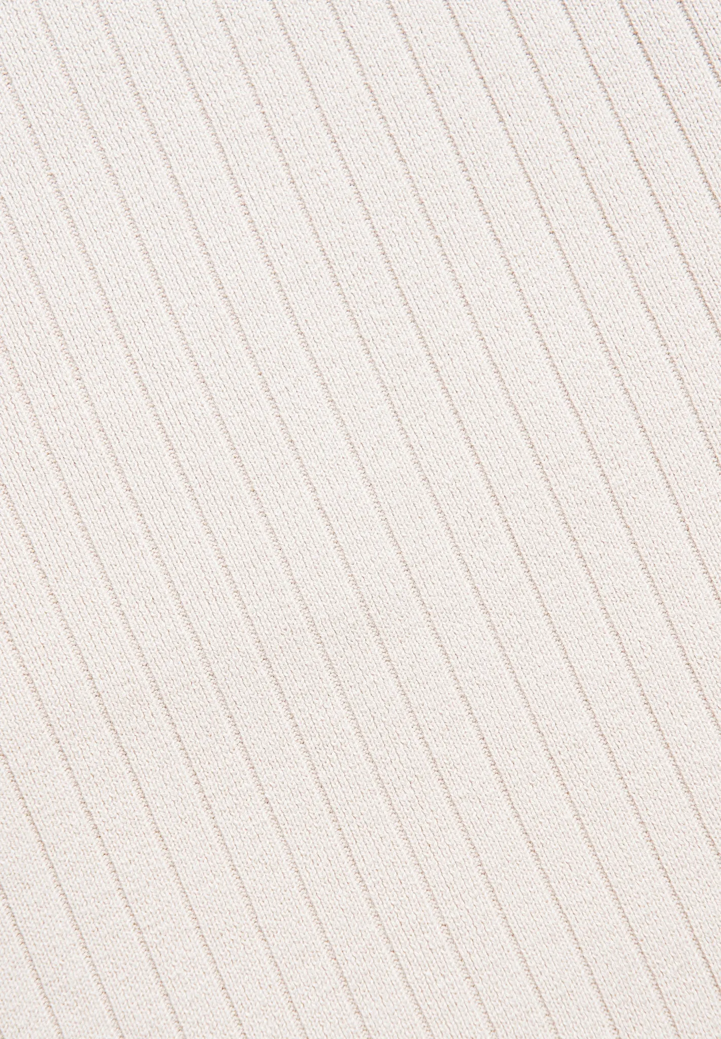 Ribbed Knit Shorts - Cream
