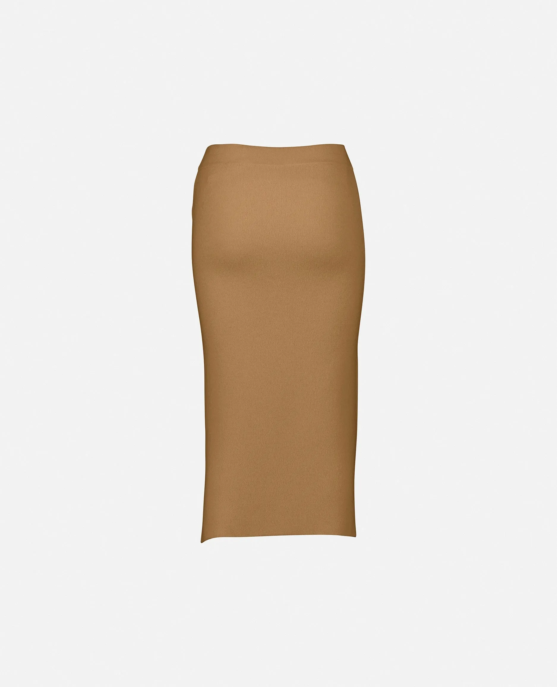 Rock aus Cashmere-Mischung in Beige