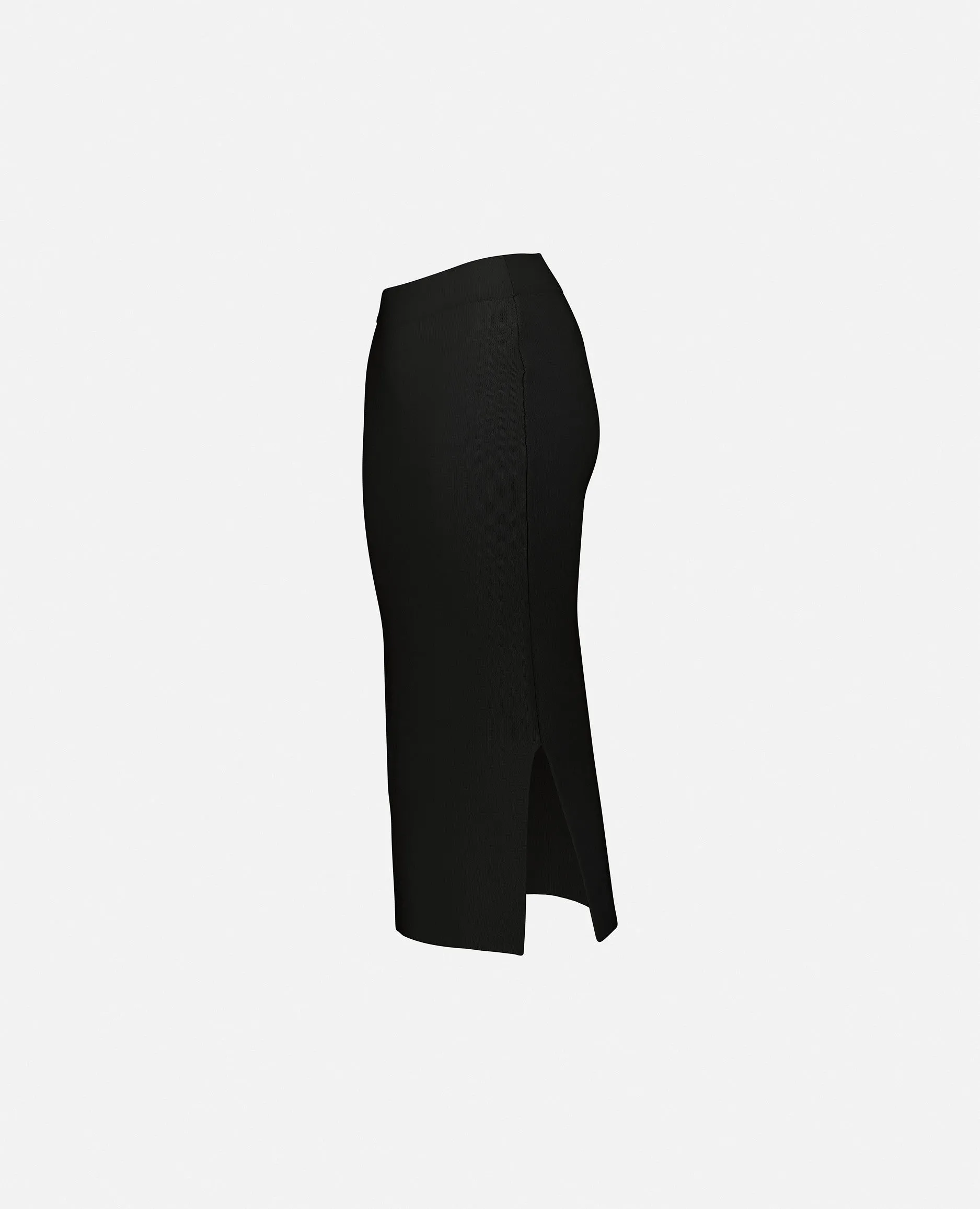 Rock aus Cashmere-Mischung in Schwarz