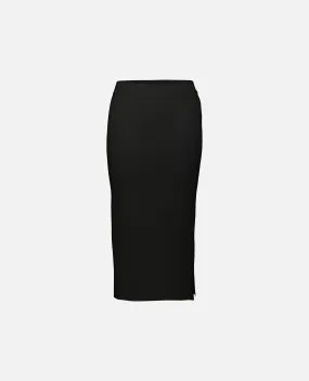 Rock aus Cashmere-Mischung in Schwarz