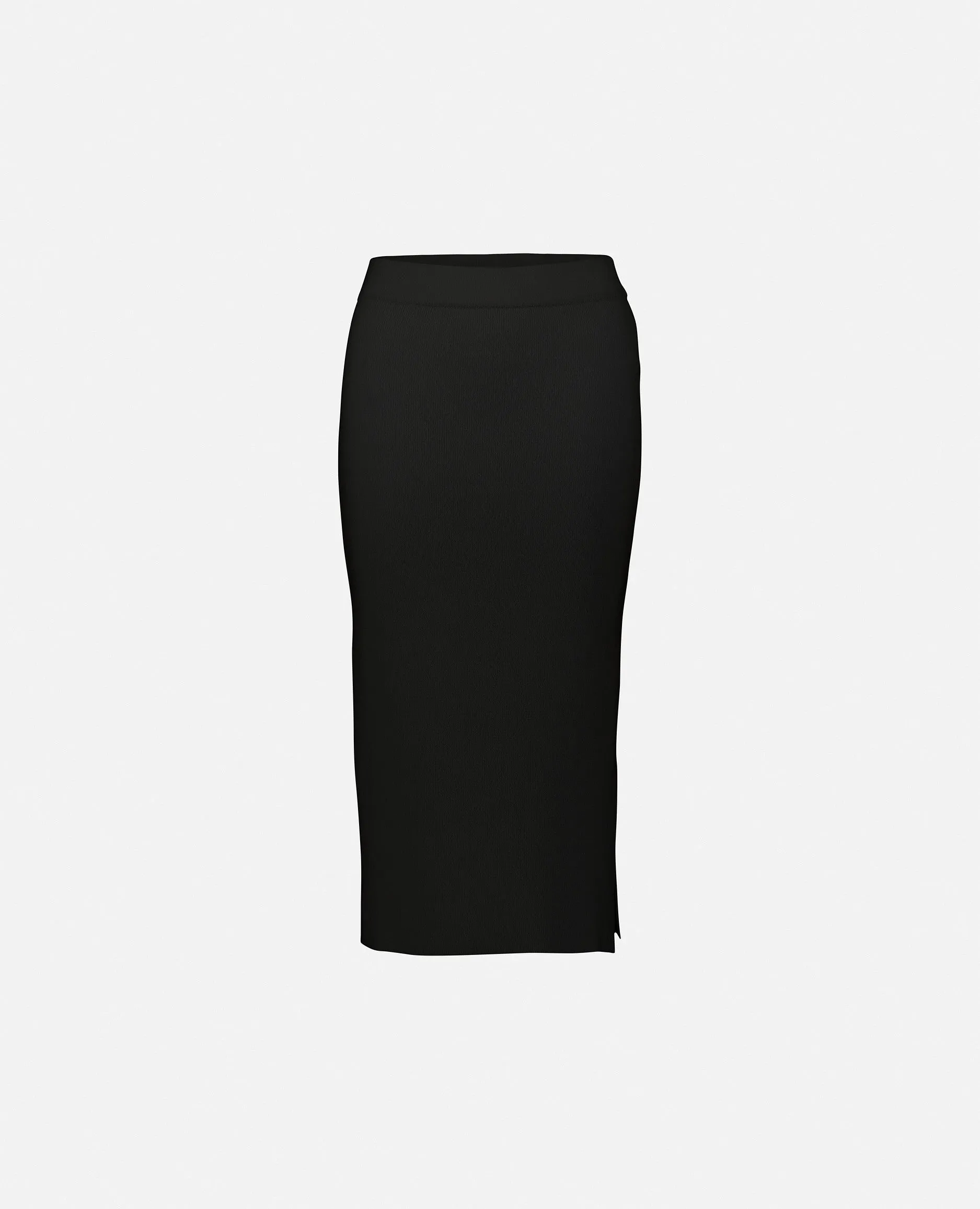 Rock aus Cashmere-Mischung in Schwarz
