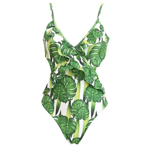 Ruffle Detail One Piece Scarlett