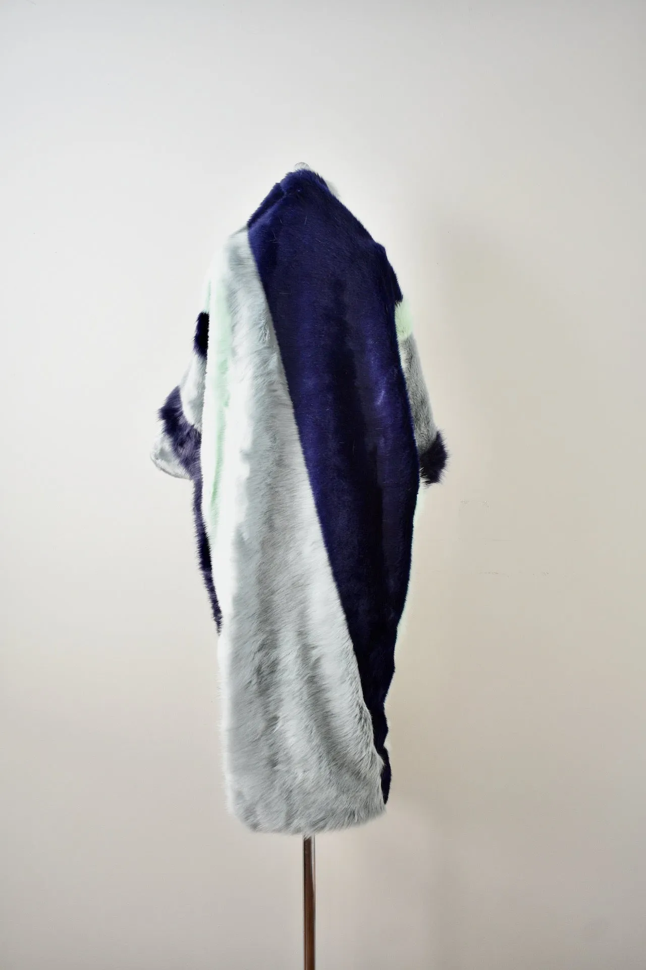 Runway Ioanna Kourrgela Multi Color Faux Fur Coat