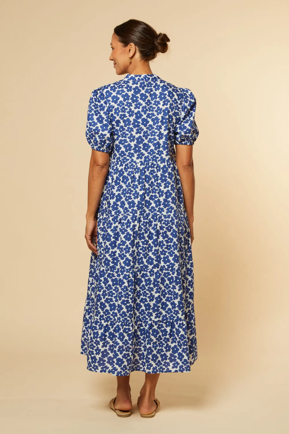 Sabre V-Neck Dress in Osaka Midnight