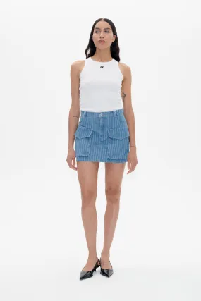 SALI | Blue Pinstripe Denim