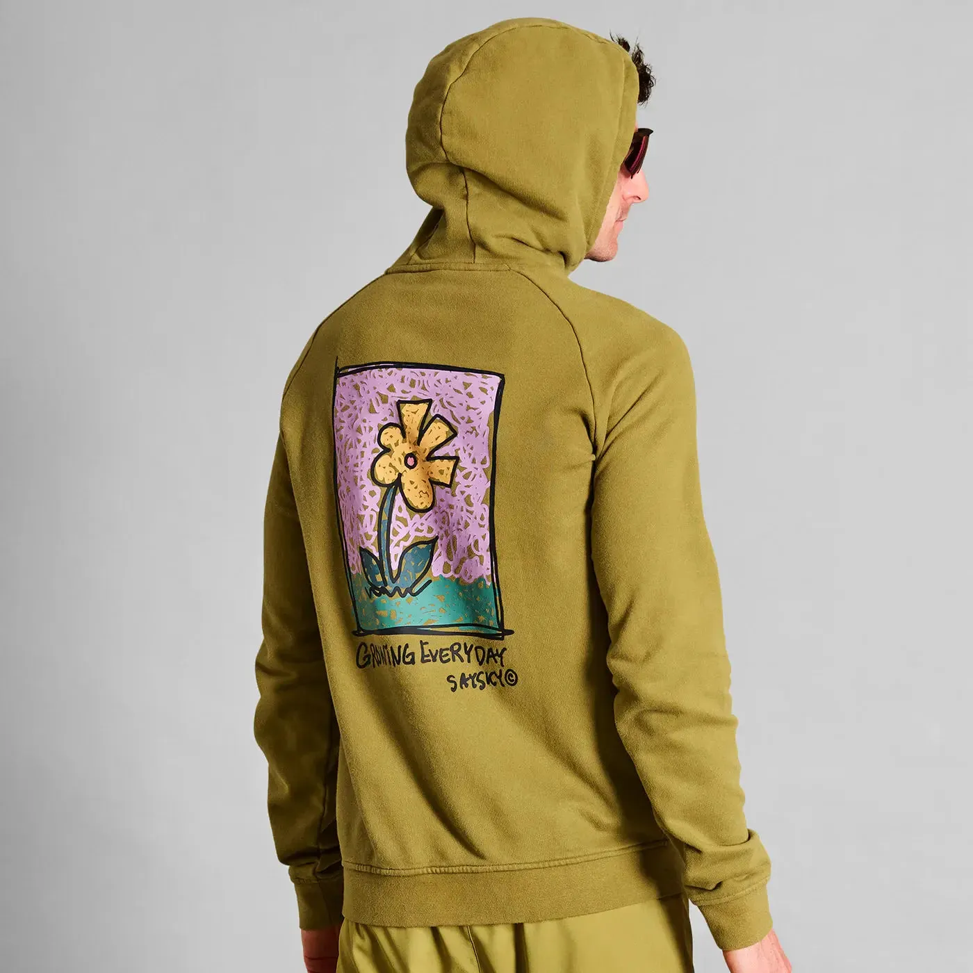 Saysky | Flower Hoodie | Heren | Green