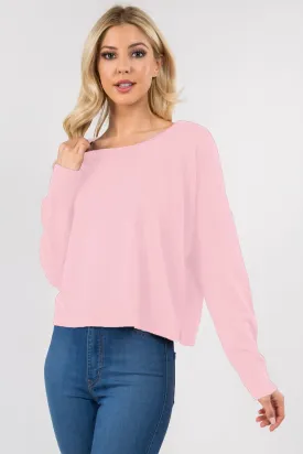 Seam Front Pull Over Sweater