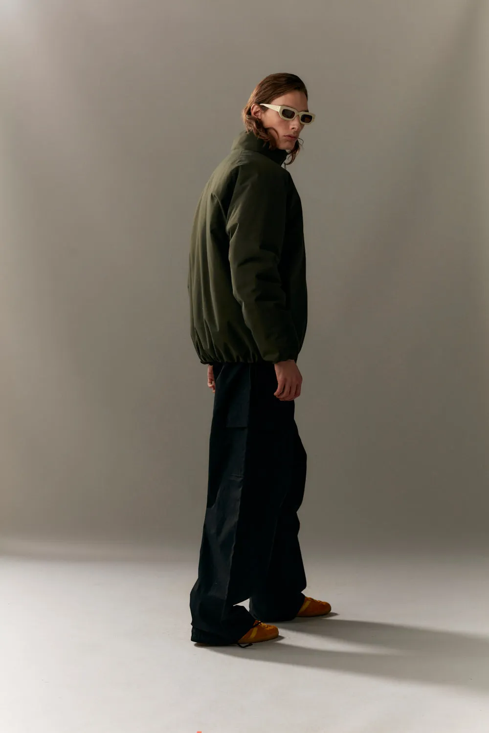 SHORT TRACKER POLY RAYON WINTER AW23 olive