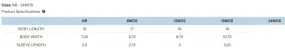 Sizing Chart RS4407
