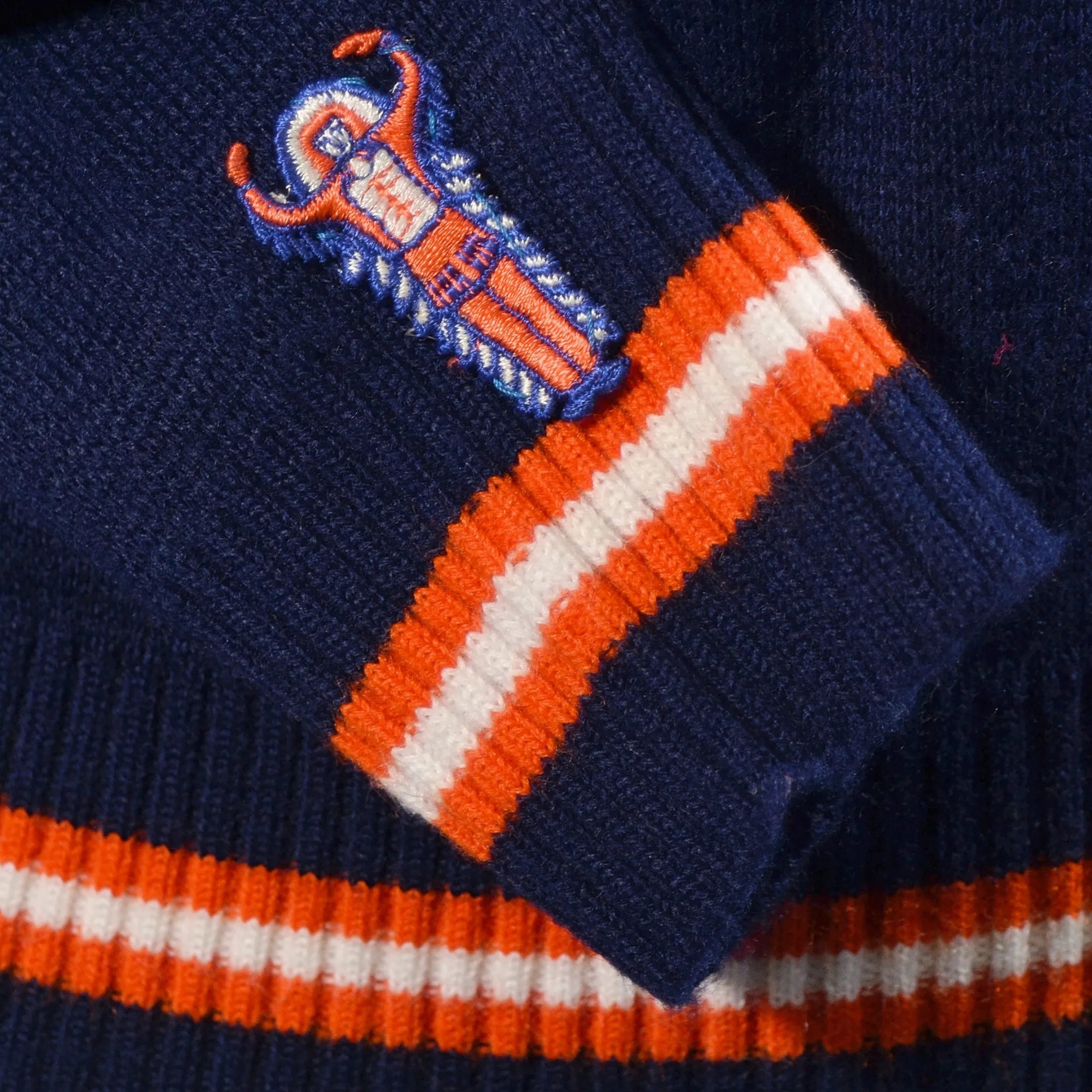 SOLD Vintage 60s/70s Illinois Sweater, Sport Fan 'Cheer' Sweater M