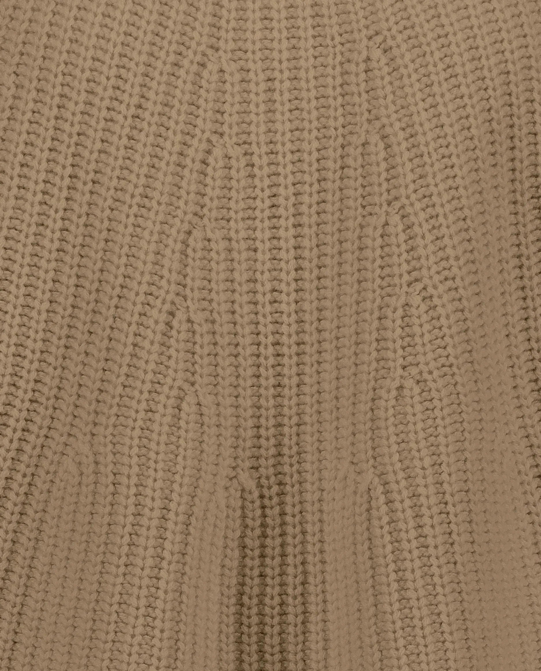 Stehkragen Pullover aus Cashmere-Mischung in Beige